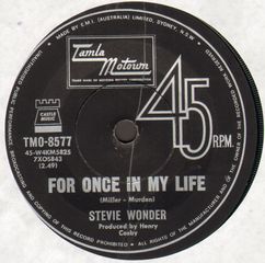 Stevie Wonder - For Once In My Life/angie Girl