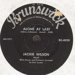Jackie Wilson - Alone At Last/am I The Man