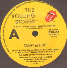 Start Me Up/no Use In Crying - Rolling Stones