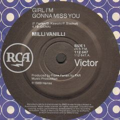 Milli Vanilli - Girl I'm Gonna Miss You/can't You Feel My Love