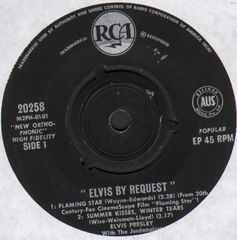 Elvis Presley - Elvis By Request: Flaming Star/summer Kisses Winter Tears/are You Lonesome Tonight/it's Now Or Never