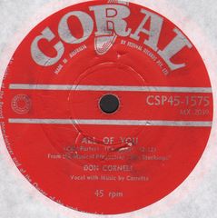 Don Cornell - All Of You/unchained Melody