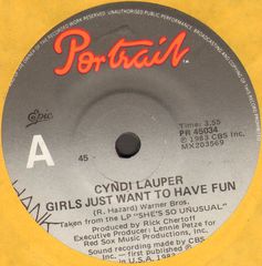 Cyndi Lauper - Girls Just Want To Have Fun/right Track Wrong Train