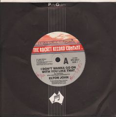 Elton John - I Don't Wanna Go On With You Like That/rope Around A Fool