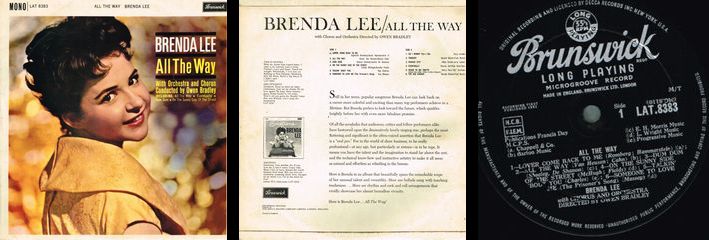 Brenda Lee - All The Way Record