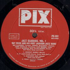 Thumbnail - PRICE,Ray,And His Port Jackson Jazz Band